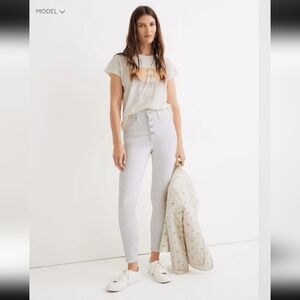 Size 29 Madewell 10" High-Rise Skinny Crop Jeans - Button-Front Edition NWOT